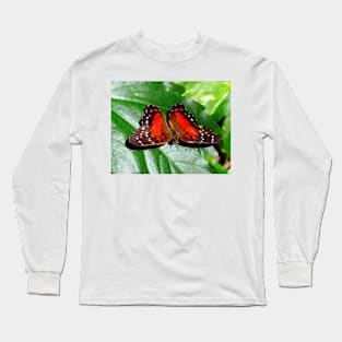 Red Butterfly Long Sleeve T-Shirt